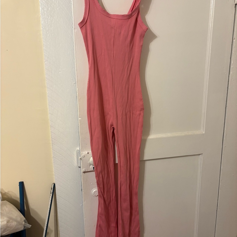 Pink Sleeveless Jumpsuit - Picture 2 of 2
